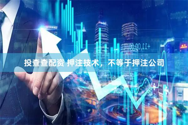 投查查配资 押注技术，不等于押注公司
